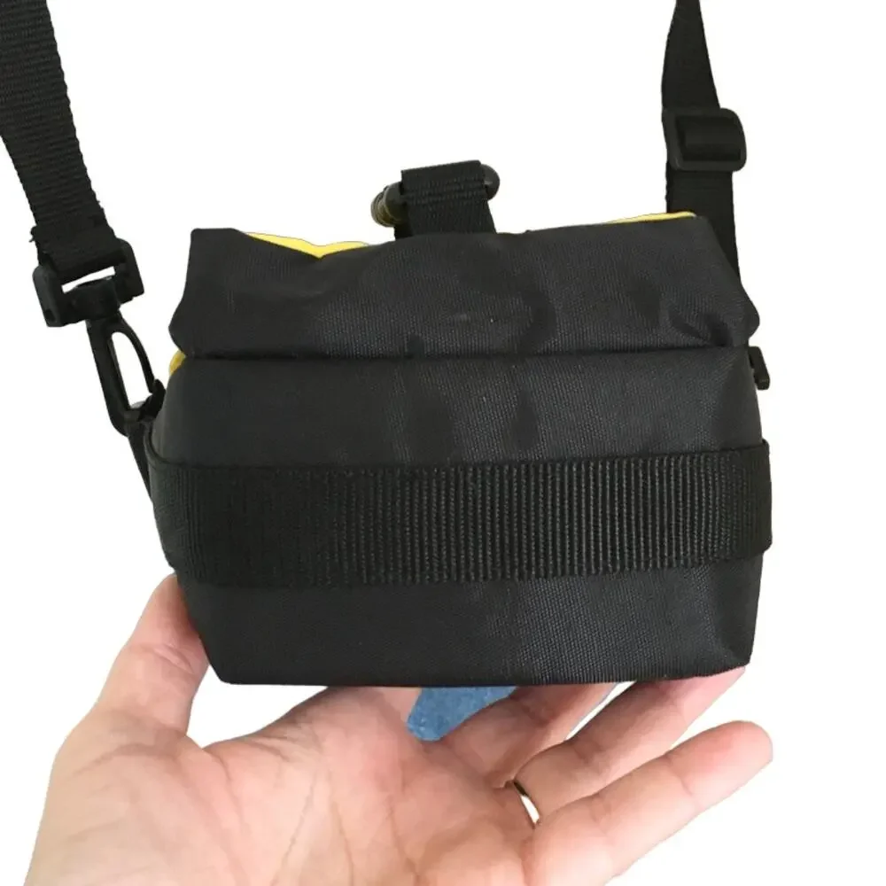 QUANTARAY Quilted Camara Bag Yellow Black Carry handle Crossbody strap